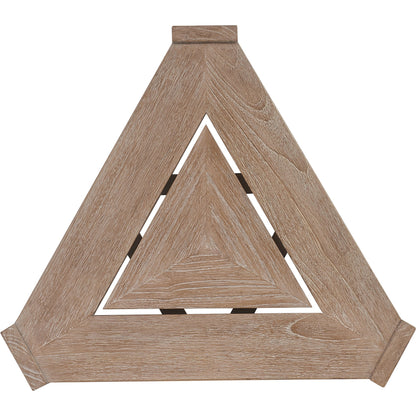Stillwater Cove Triangular End Table by Tommy Bahama Outdoor in light taupe, ivory cerusing. Made from unique in a modern style.