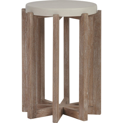 Stillwater Cove Accent Table by Tommy Bahama Outdoor in light taupe, ivory cerusing. Made from unique in a modern style.