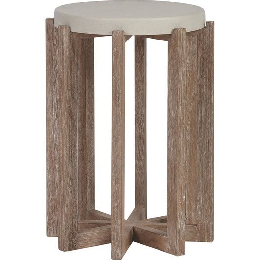 Stillwater Cove Accent Table by Tommy Bahama Outdoor in light taupe, ivory cerusing. Made from unique in a modern style.
