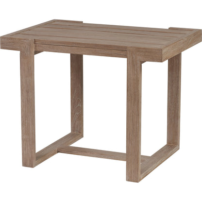 Stillwater Cove Rectangular End Table by Tommy Bahama Outdoor in light taupe, ivory cerusing. Made from unique in a modern style.