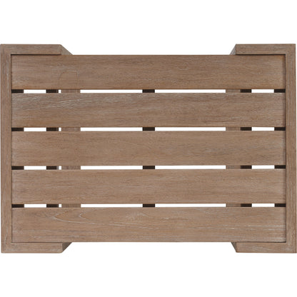 Stillwater Cove Rectangular End Table by Tommy Bahama Outdoor in light taupe, ivory cerusing. Made from unique in a modern style.