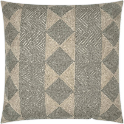Medley Pillow by DV Kap Home in khaki, grey. Made from 70% polyester, 30% linen in a transitional style.