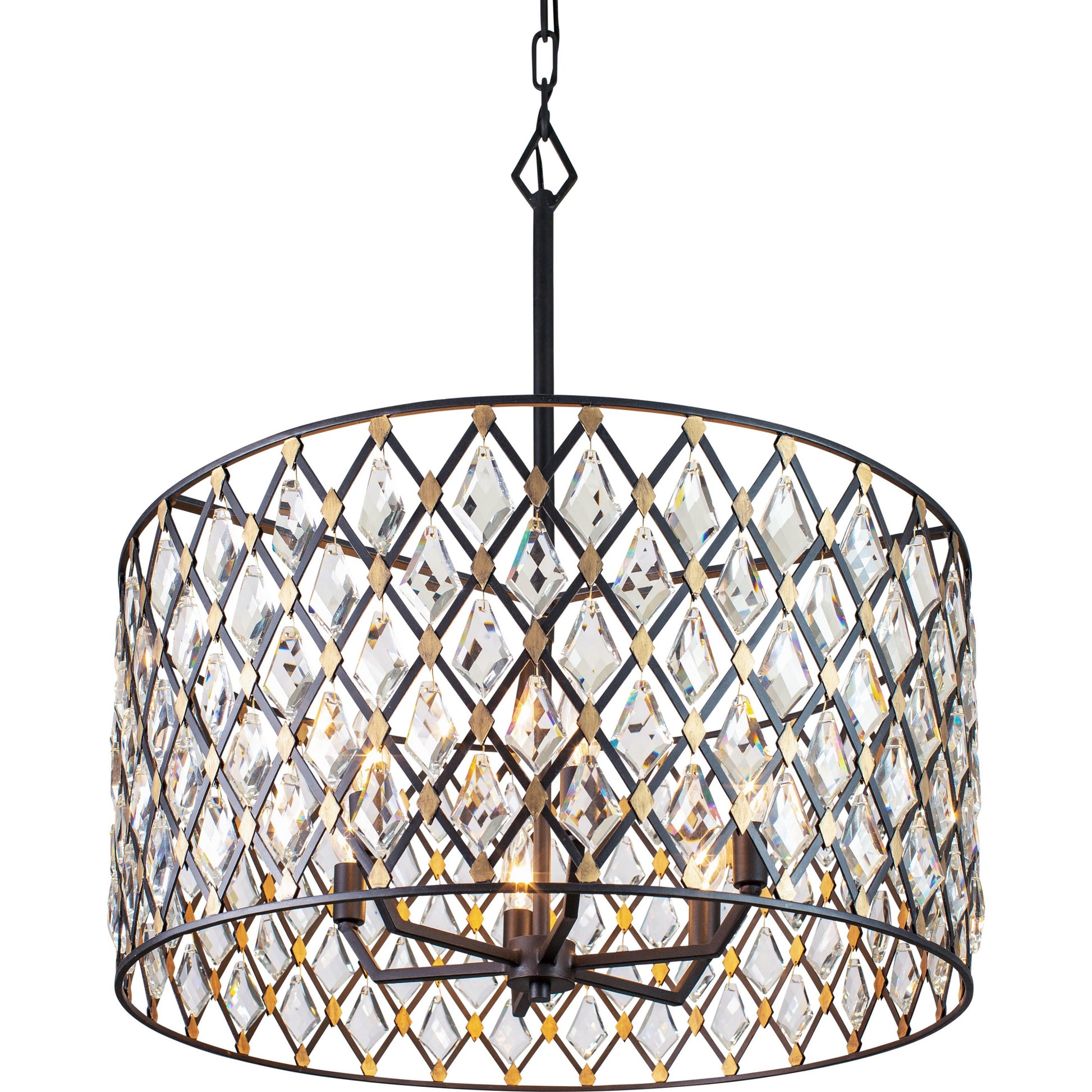 Windsor Crystal Pendant by Varaluz. Made from heirloom-quality optic crystal in a transitional style.