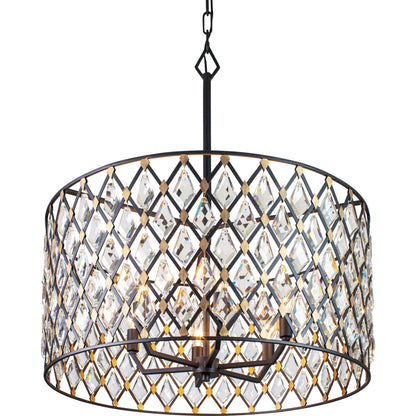 Windsor Crystal Pendant by Varaluz. Made from heirloom-quality optic crystal in a transitional style.