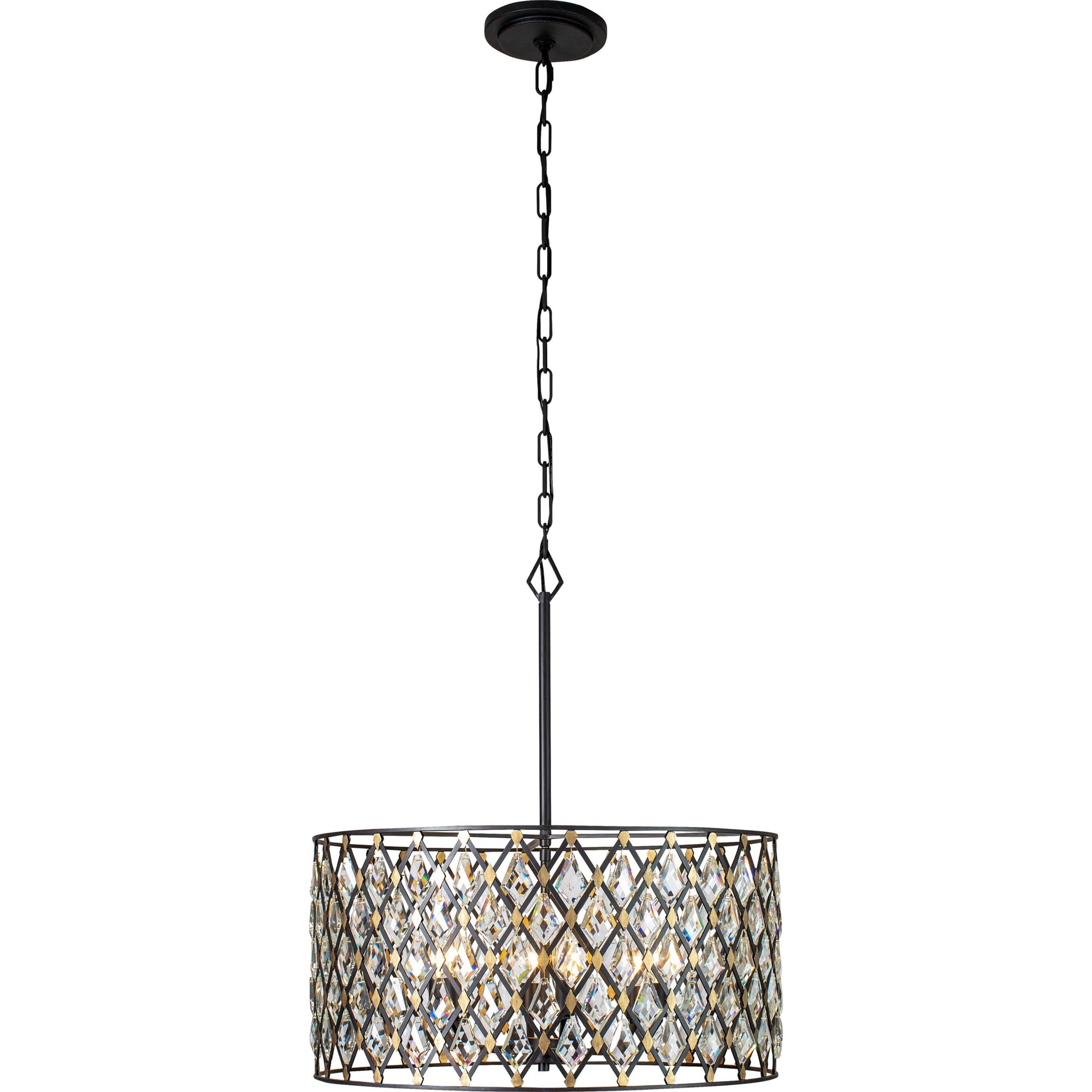 Windsor Crystal Pendant by Varaluz. Made from heirloom-quality optic crystal in a transitional style.