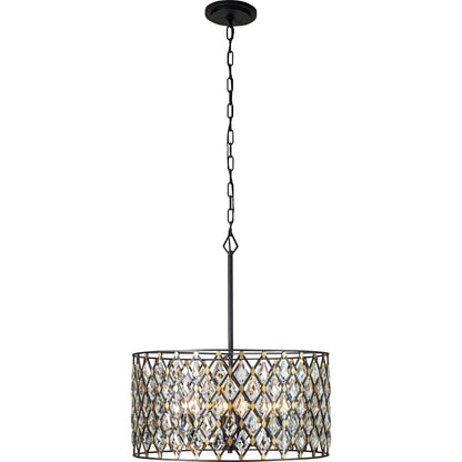 Windsor Crystal Pendant by Varaluz. Made from heirloom-quality optic crystal in a transitional style.