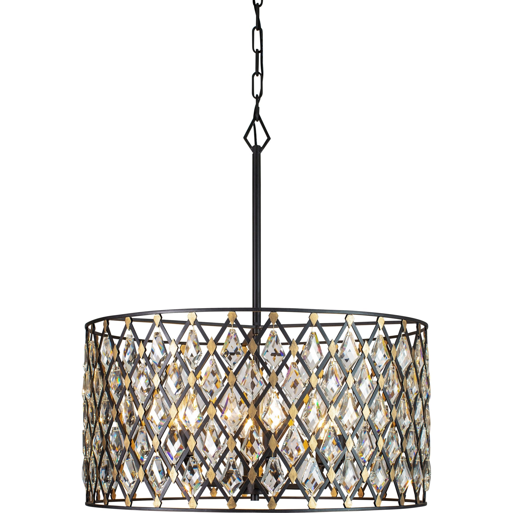 Windsor Crystal Pendant by Varaluz. Made from heirloom-quality optic crystal in a transitional style.