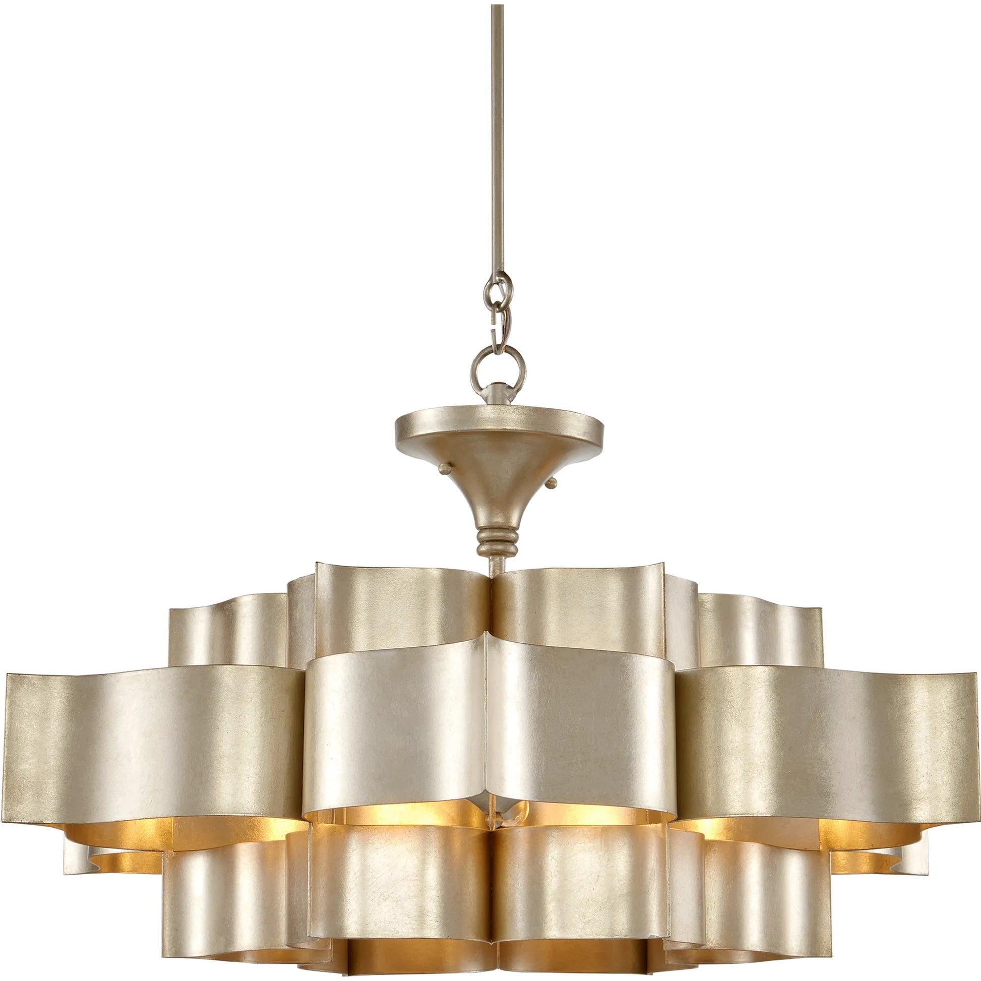 Grand Lotus Chandelier by Currey and Company. Made from unique in a modern style.