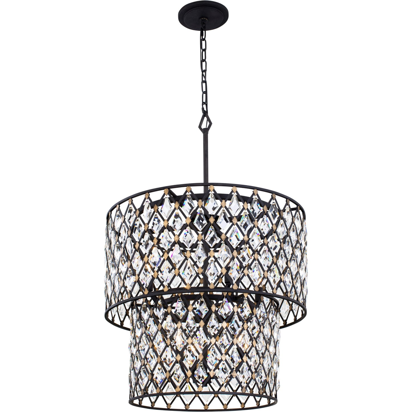 001 SI-1991695 | Additional Silo | Windsor 2-Tier Crystal Chandelier by Varaluz. Made from unique in a modern style.