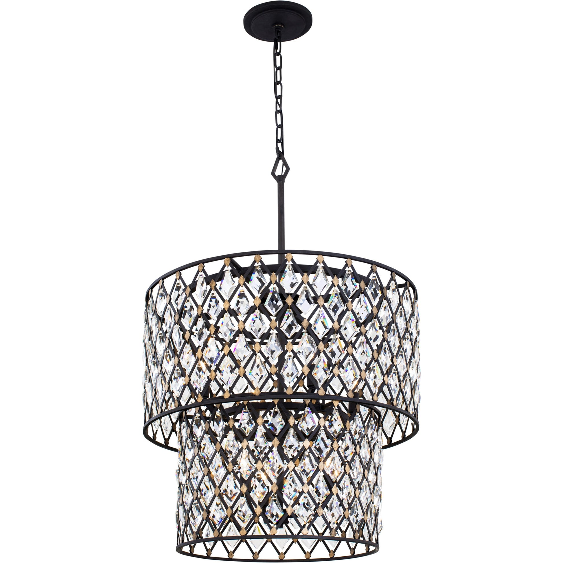 Windsor 2-Tier Crystal Chandelier by Varaluz. Made from unique in a modern style.