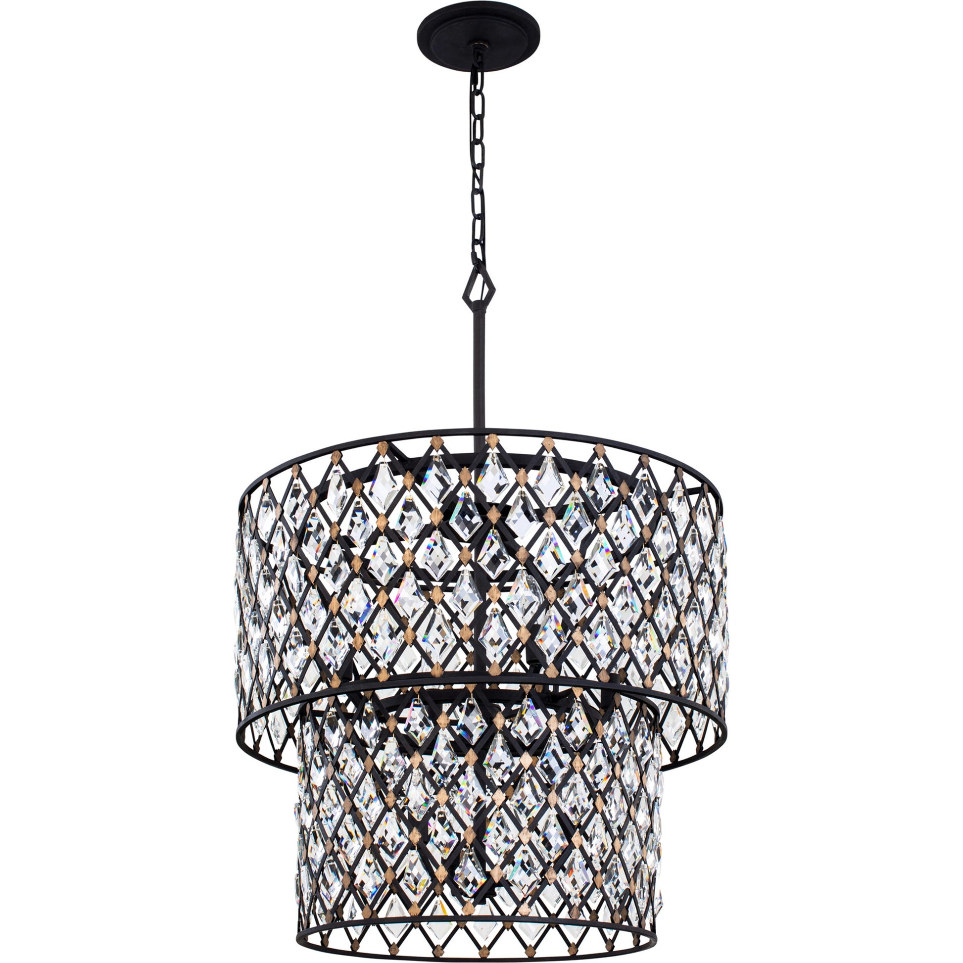 Windsor 2-Tier Crystal Chandelier by Varaluz. Made from unique in a modern style.