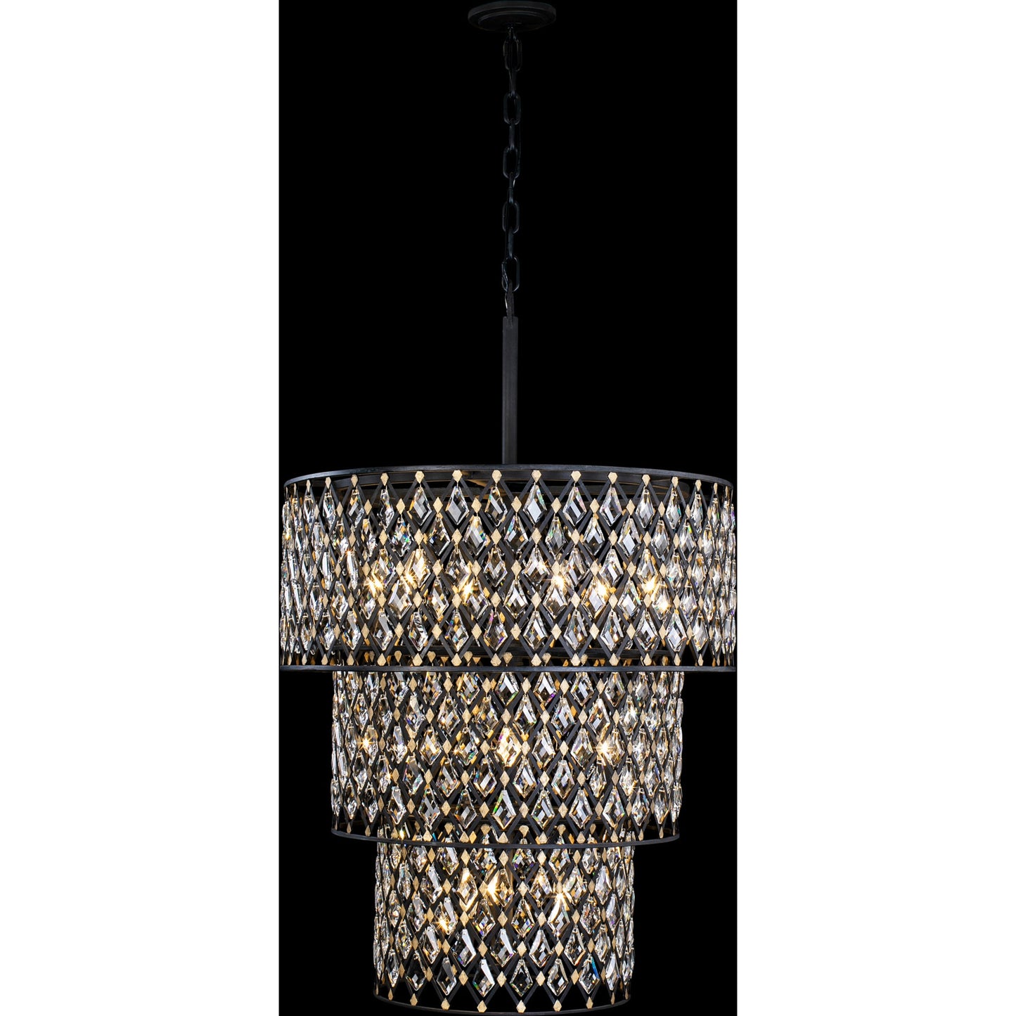002 SI-1991697 | Additional Silo | Windsor 3-Tier Crystal Chandelier by Varaluz. Made from unique in a modern style.