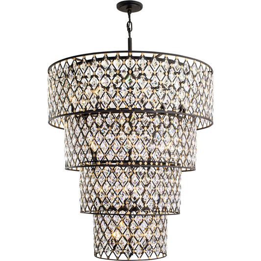 Windsor 4-Tier Crystal Chandelier by Varaluz. Made from unique in a modern style.
