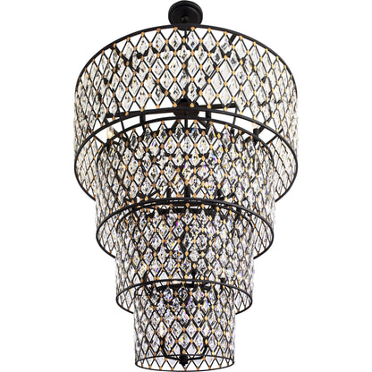 Windsor 4-Tier Crystal Chandelier by Varaluz. Made from unique in a modern style.