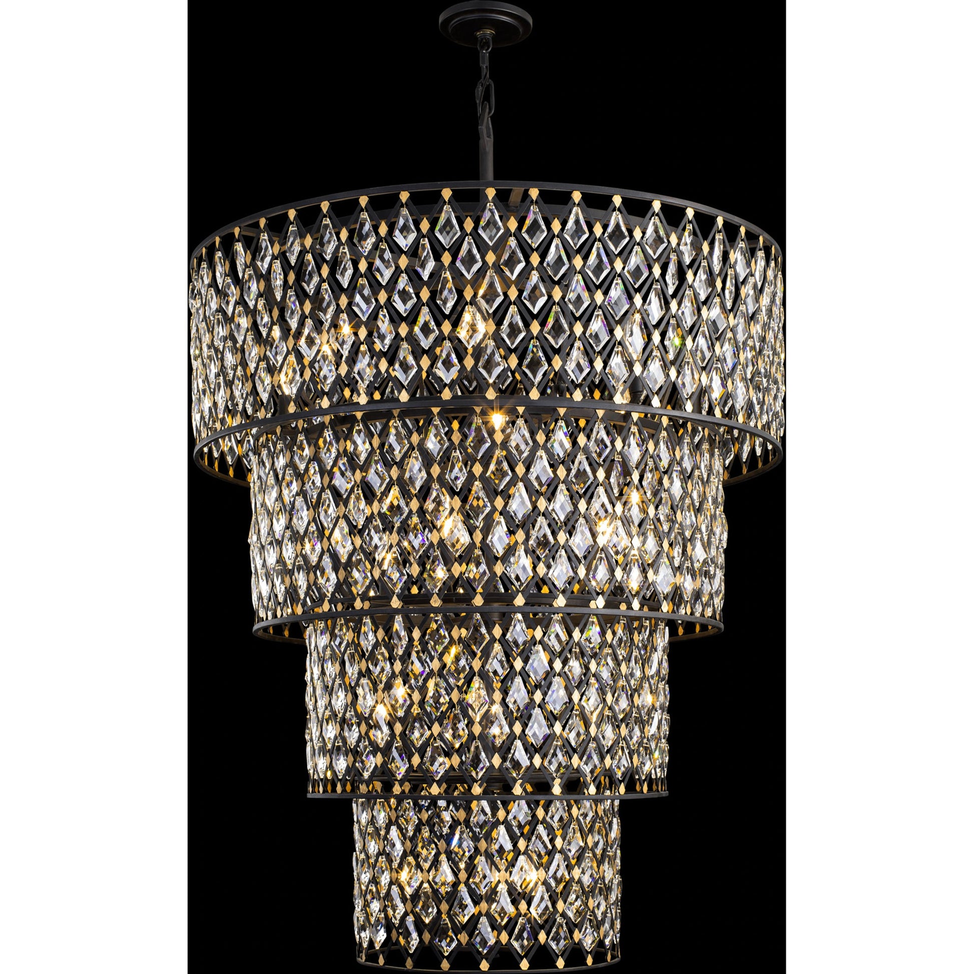 Windsor 4-Tier Crystal Chandelier by Varaluz. Made from unique in a modern style.