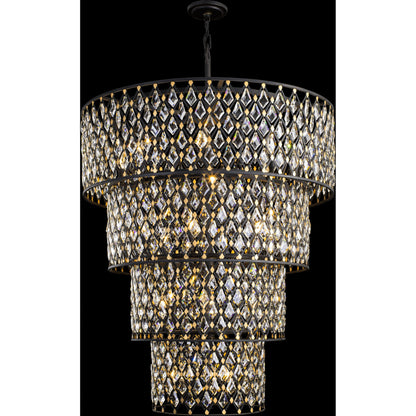 Windsor 4-Tier Crystal Chandelier by Varaluz. Made from unique in a modern style.