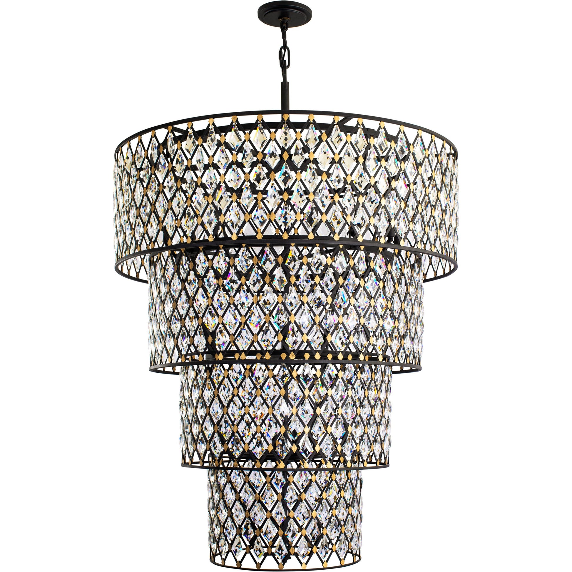 Windsor 4-Tier Crystal Chandelier by Varaluz. Made from unique in a modern style.