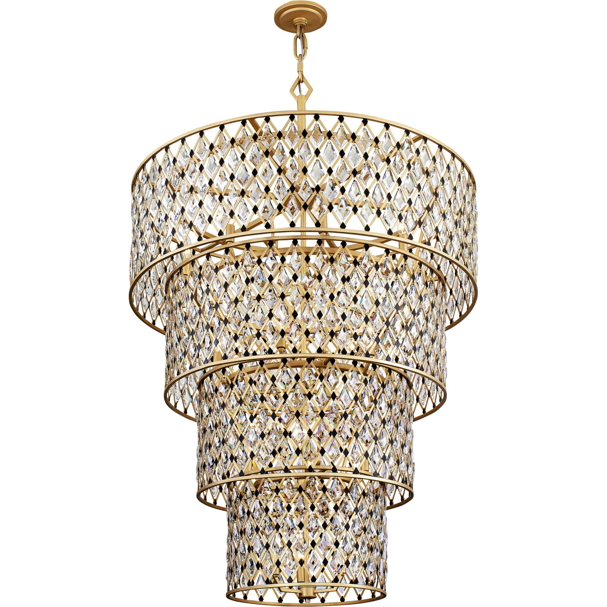 Windsor 4-Tier Crystal Chandelier by Varaluz. Made from unique in a modern style.