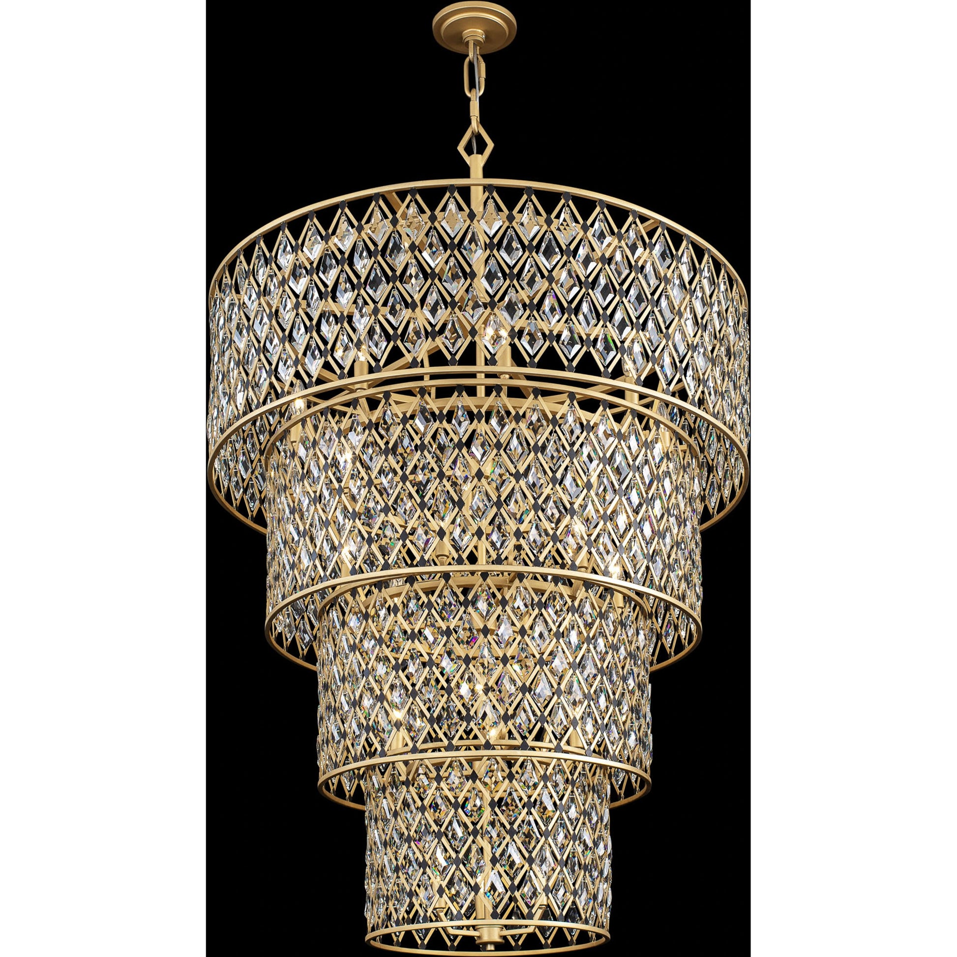 Windsor 4-Tier Crystal Chandelier by Varaluz. Made from unique in a modern style.