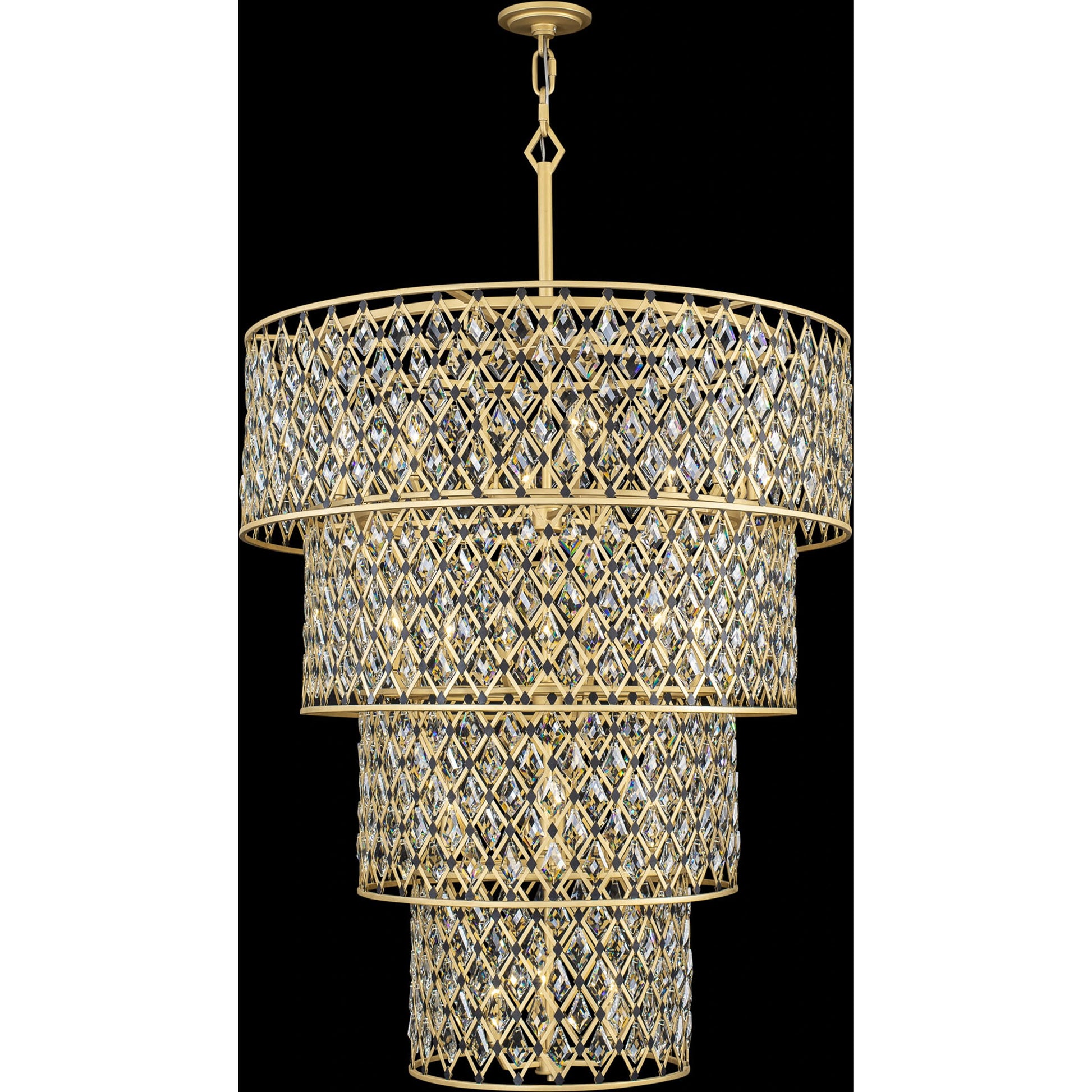 Windsor 4-Tier Crystal Chandelier by Varaluz. Made from unique in a modern style.