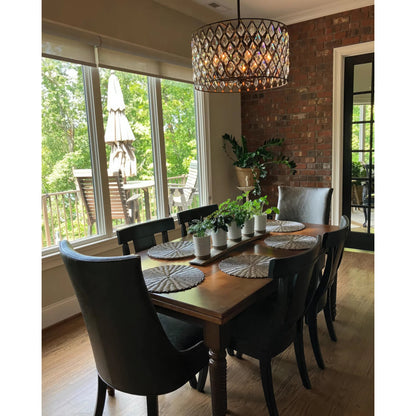 Windsor Crystal Pendant by Varaluz. Made from heirloom-quality optic crystal in a transitional style.