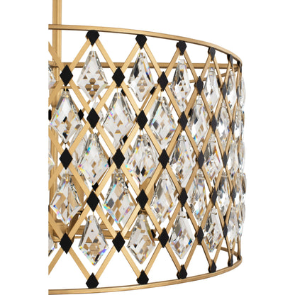 Windsor Crystal Pendant by Varaluz. Made from heirloom-quality optic crystal in a transitional style.