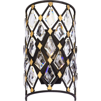 Windsor Crystal Sconce by Varaluz. Made from unique in a modern style.
