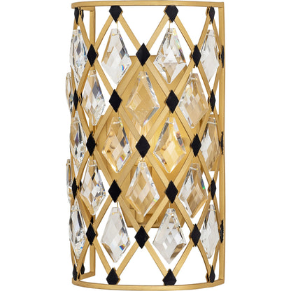 Windsor Crystal Sconce by Varaluz. Made from unique in a modern style.