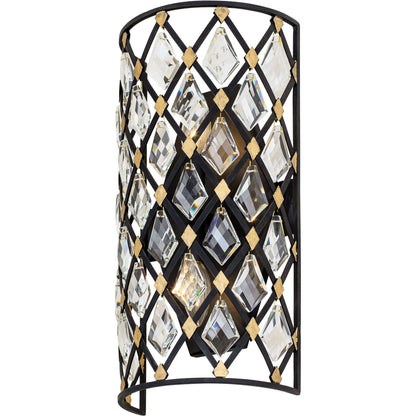 Windsor Crystal Sconce by Varaluz. Made from unique in a modern style.