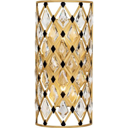 Windsor Crystal Sconce by Varaluz. Made from unique in a modern style.
