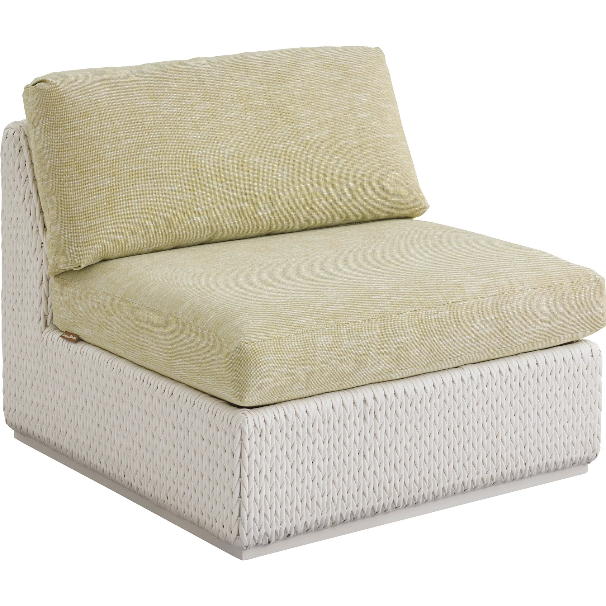 Ocean Breeze Promenade Armless Chair by Tommy Bahama Outdoor in pearl white. Made from unique in a modern style.