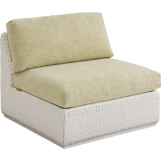 Ocean Breeze Promenade Armless Chair by Tommy Bahama Outdoor in pearl white. Made from unique in a modern style.