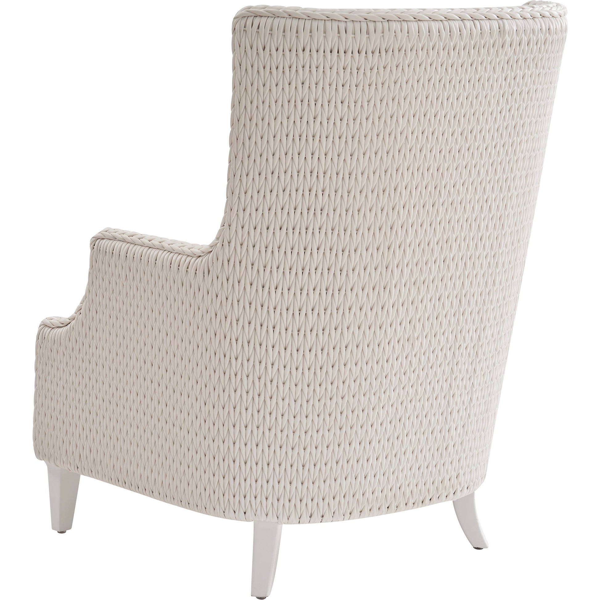Ocean Breeze Promenade Wing Chair by Tommy Bahama Outdoor in pearl white. Made from unique in a coastal style.