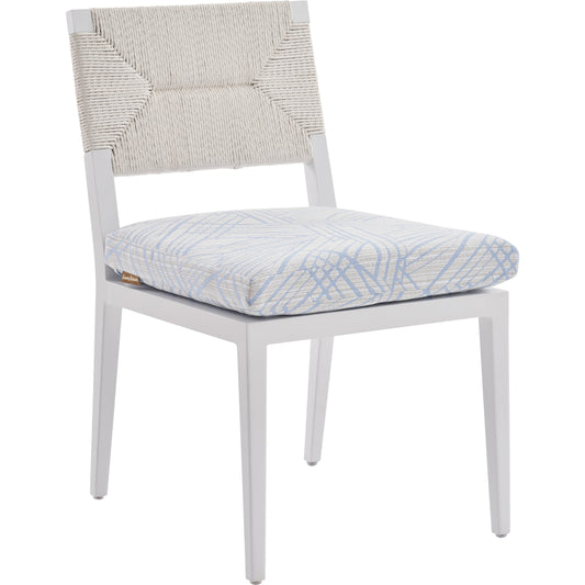001 SI-2013315 | Additional Silo | Ocean Breeze Promenade Side Dining Chair by Tommy Bahama Outdoor in pearl white. Made from unique in a coastal style.