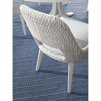 Ocean Breeze Promenade Occasional Dining Chair by Tommy Bahama Outdoor in pearl white. Made from unique in a coastal style.