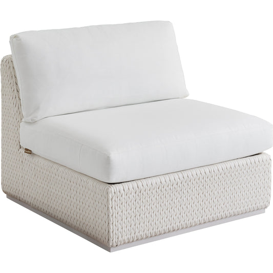 Ocean Breeze Promenade Armless Chair by Tommy Bahama Outdoor in pearl white. Made from unique in a modern style.