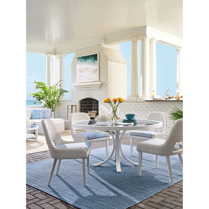Ocean Breeze Promenade Occasional Dining Chair by Tommy Bahama Outdoor in pearl white. Made from unique in a coastal style.