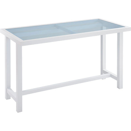 Ocean Breeze Promenade Bistro Table by Tommy Bahama Outdoor in pearl white. Made from unique in a modern style.