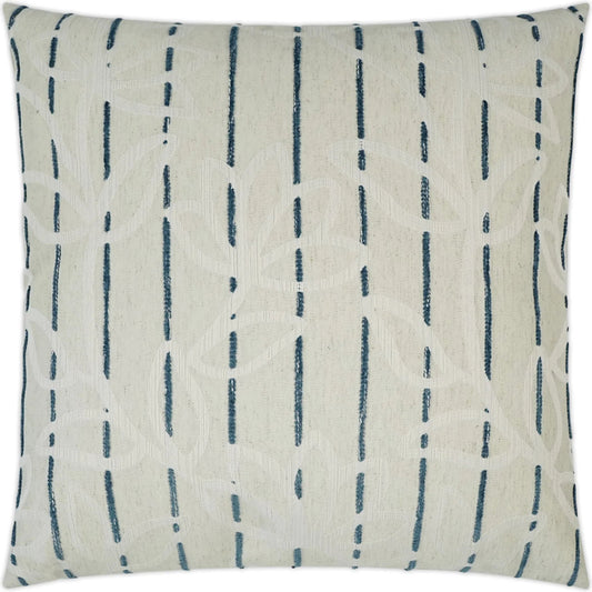 Becca Pillow by DV Kap Home in ivory, blue. Made from 99% polyester, 1% linen in a unique style.