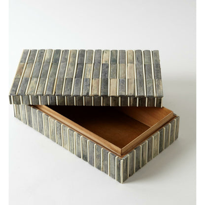 Bone Box by Global Views. Made from mdf, bone in a coastal style.