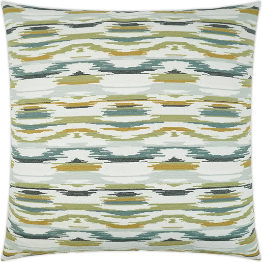 Fiesta Pillow by DV Kap Home in lagoon. Made from 100% polyester in a unique style.