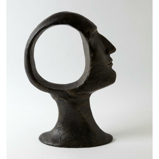 Hollow Head Man by Global Views in bronze. Made from iron in a eclectic & global style.