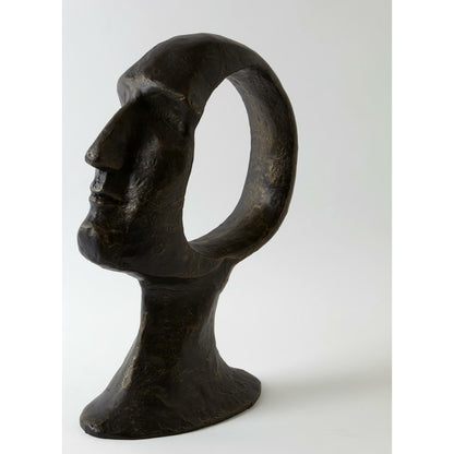 Hollow Head Man by Global Views in bronze. Made from iron in a eclectic & global style.