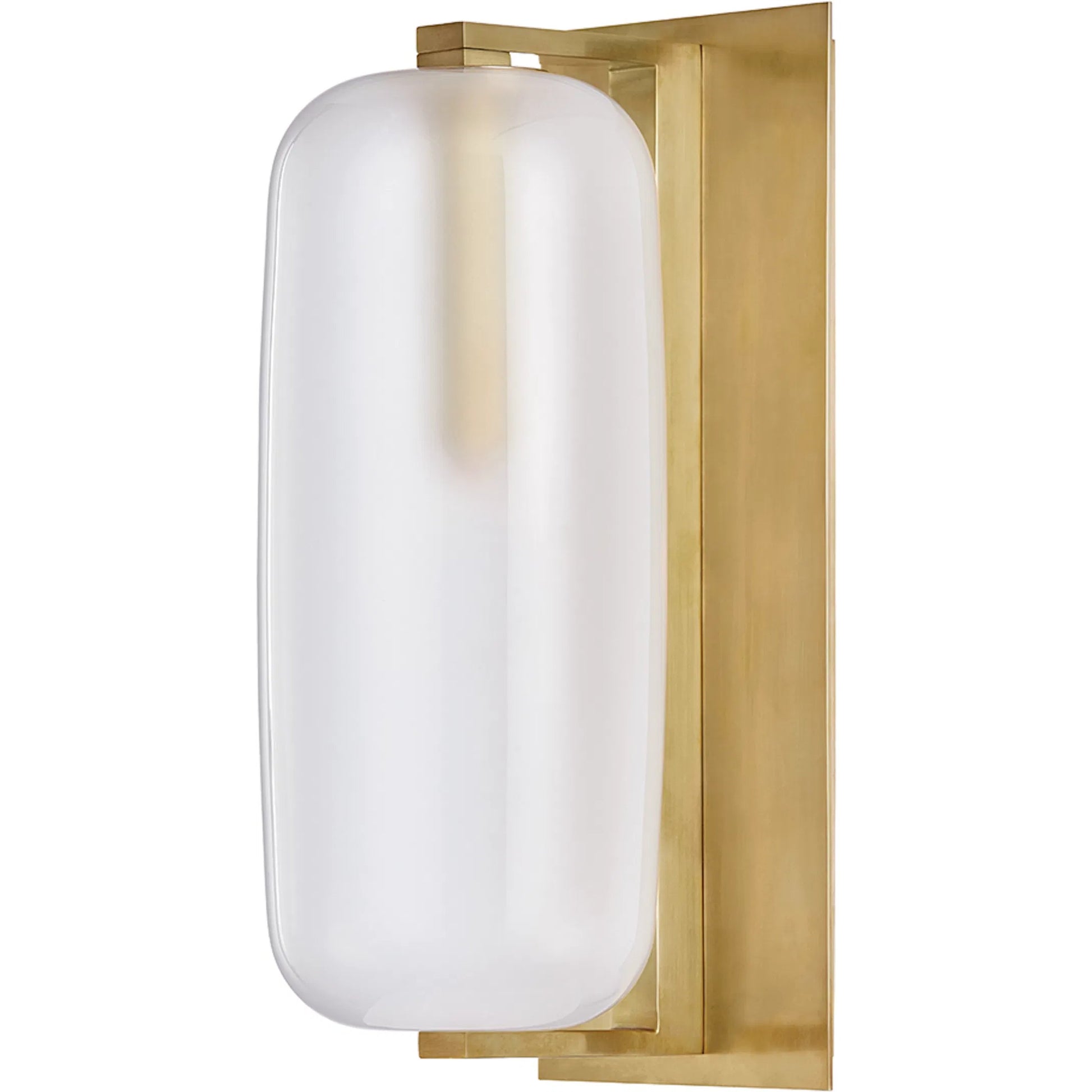 Pebble Wall Sconce by Hudson Valley in polished nickel. Made from brass in a modern style.