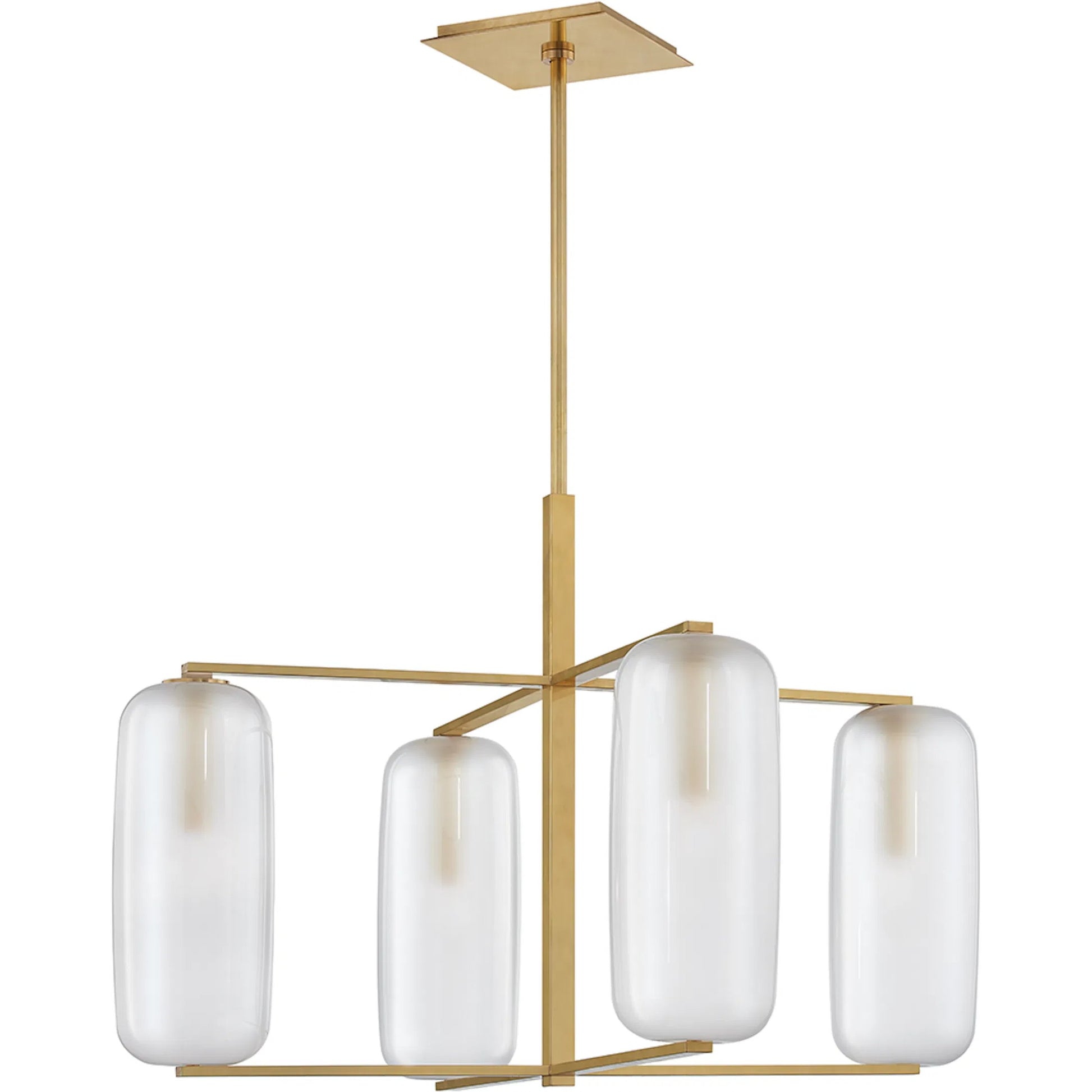 Pebble Chandelier by Hudson Valley. Made from brass in a modern style.