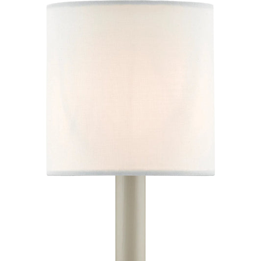 Shade by Currey and Company in white cotton. Made from cotton in a transitional style.