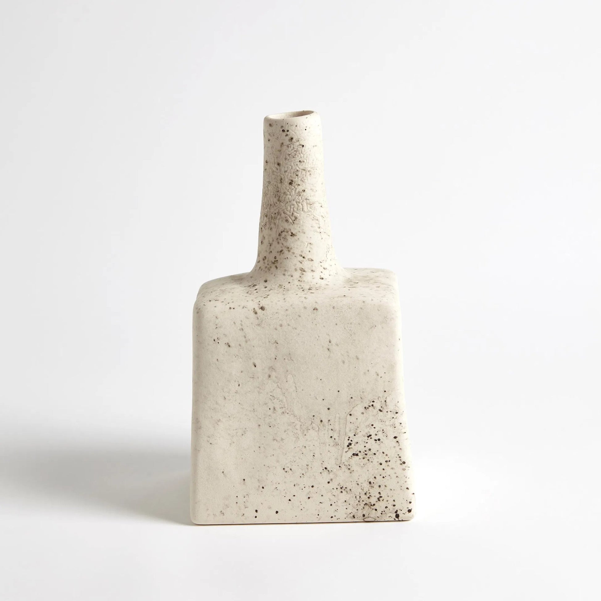 Tall Stack Bottle by Global Views in reactive ivory. Made from earthenware in a eclectic & global style.