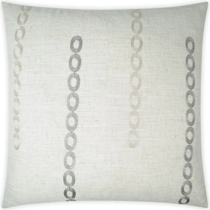 Links Pillow by DV Kap Home in ivory. Made from unique in a transitional style.