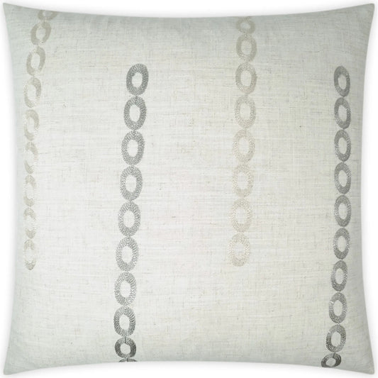 Links Pillow by DV Kap Home in ivory. Made from unique in a transitional style.