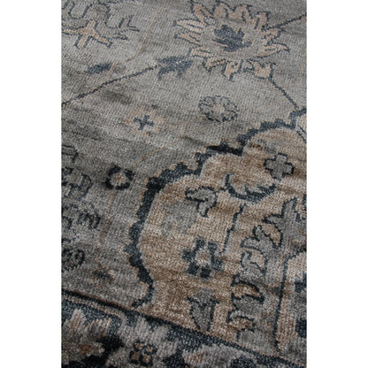 Antique Weave Bamboo Pattern Rug by Exquisite Rugs in blue, gray. Made from bamboo silk in a unique style.